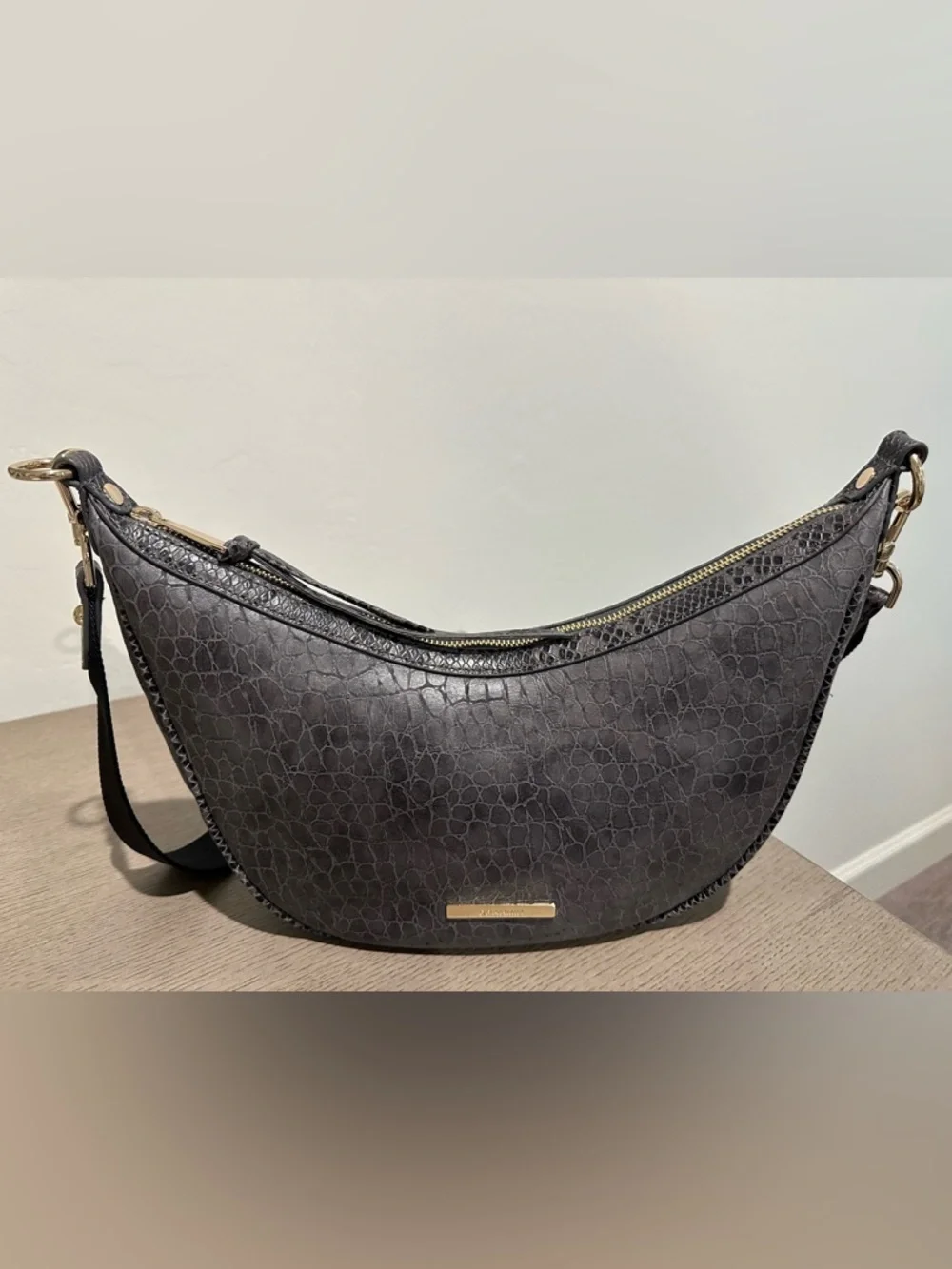 Brahmin Percy Charcoal Zostera EUC - Picture 1 of 6